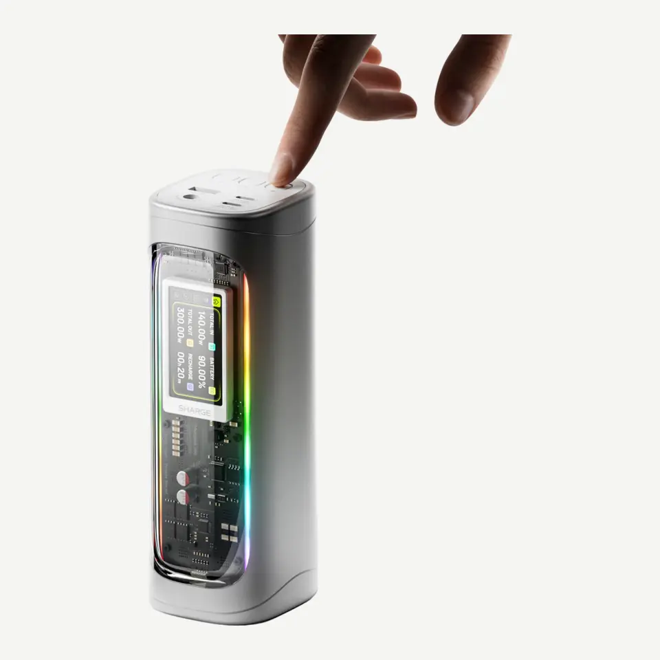 Sạc dự phòng Shargeek 300 - X3 - Trong suốt - Vỏ nhôm charging accessory
